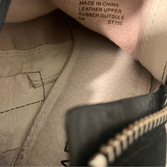 Michael Kors black leather pointed toe zip up stiletto ankle boots booties sz 8 - Picture 8 of 9